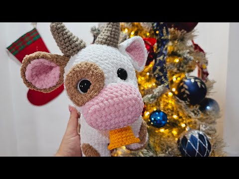 Vaca amigurumi paso a paso en español - 1ra Parte - Vaquita a crochet fácil de tejer - Crochet Cow