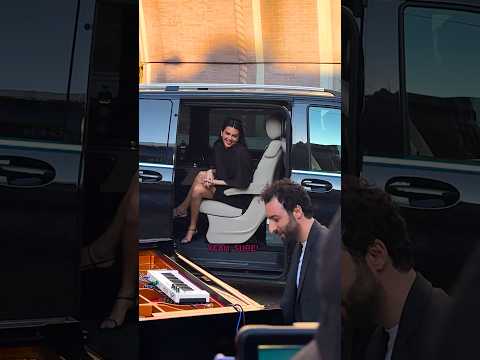 @KendallJenner asked me to play the iconic song « Born Slippy ». In Milan with @ArmaniBeauty 😊