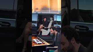 @KendallJenner asked me to play the iconic song « Born Slippy ». In Milan with @ArmaniBeauty 😊