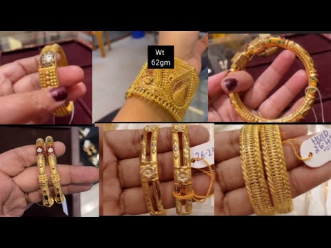 gold bangles design with weight | Latest gold bangles design | tanishq gold bangles design