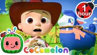 JJ Visits the Farm Petting Zoo 🐮 | CoComelon 🍉 | 🔤 Subtitled Sing Along Songs 🔤 | Kids Cartoons