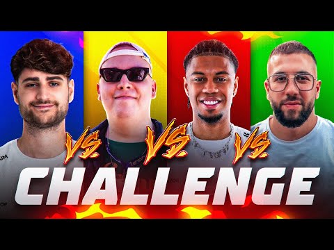 1vs1vs1vs1 WIN CHALLENGE UM 400€!🤑🔥mit Mert, Sidney & Kroko 😂