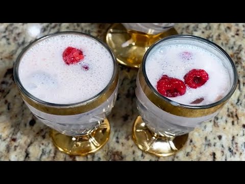 AGUA DE FRAMBUESA CREMOSA RECETA |  COCINABLOG  CON IRIS ANGELIC