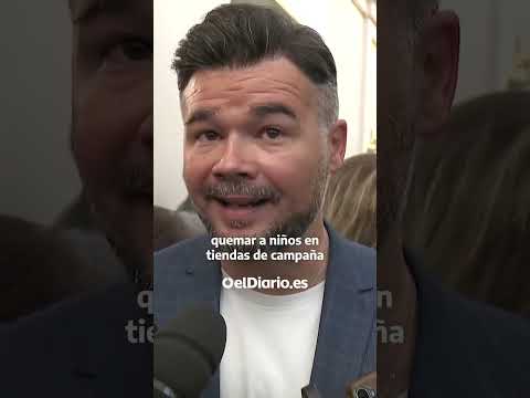 Rufián: "La diferencia entre Auschwitz y Gaza es que lo segundo aún se puede parar”#españa #noticias