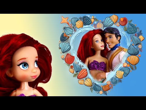 🧜‍♀️❤️ How My Mom Ariel Met My Dad! Disney Princesses | Luna's Toys and Dolls