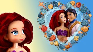 🧜‍♀️❤️ How My Mom Ariel Met My Dad! Disney Princesses | Luna's Toys and Dolls