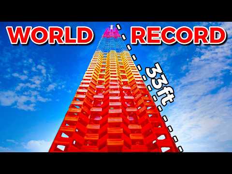 World Record Domino Structure DESTROYED by Squirrel!