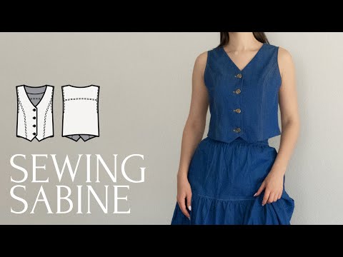 Easy Women's Vest Sewing Tutorial - DIY Waistcoat + Sewing Pattern