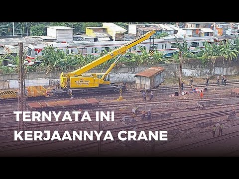 KETAHUAN ❗️ Crane Cuma Mindahin Gerbong Tua Doang