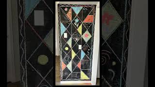 Chalkboard Wall Transformation #chalkart #chalkboard #diyproject #artreel #timelapse #wallart #short