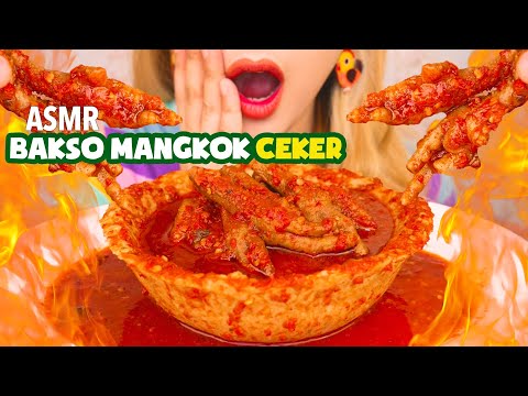 LIDAH PANAS!! ASMR BAKSO MANGKOK ISI CEKER MERCONDES PEDES ANGK3R!! | ASMR Indonesia