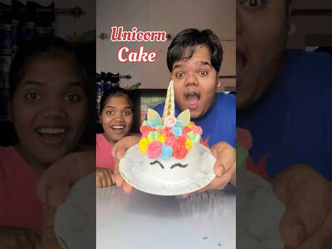 My Sister Vs Me : Who will make the best Unicorn Cake #shorts