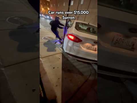CAR HITS $15,000 SURRON!!😳 #crash #surron #fail  #ebike #emoto #eridepro #talaria #eridepross