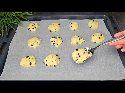 Dimenticati di impastare! Prendi un cucchiaio  e fai questi deliziosi biscotti in 5 MINUTI!