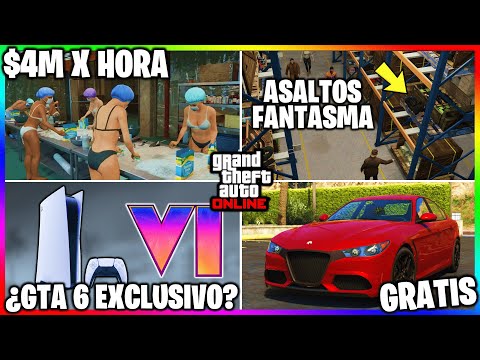 Nueva ACTUALIZACION! EPICA SEMANA! ASALTOS FANTASMA! $4M x HORA! GTA 6 EXCLUSIVO? & Más GTA Online