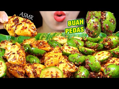 ASMR (KEDONDONG, NANAS PEDAS) Super Spicy Ambarella, Pineapple.