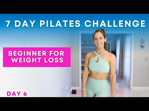 7 Day Beginner Pilates Challenge for Weight Loss | DAY 6 | Standing Arms + Abs