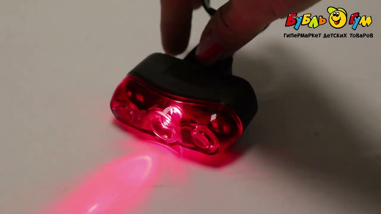 Фонарь задний велосипедный - видео