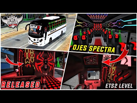 Download OJES SPECTRA TOURIST BUS MOD for bus simulator indonesia | BUSSID V4.4 | #bussidmods