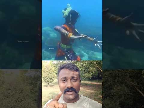 DANCERS Take It UNDERWATER with Bharatanatyam! #dance #bharathanatyam #rameswaram #trending #shots