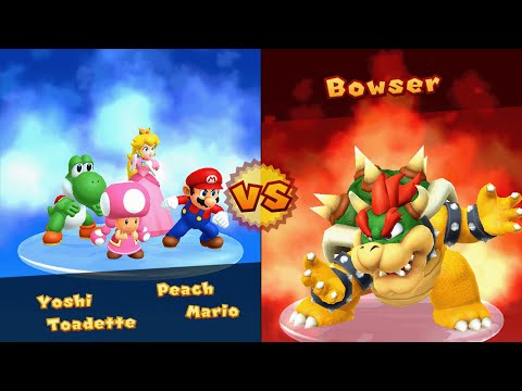 Mario Party 10 - Mario vs Yoshi vs Peach vs Toadette - Mushroom Park