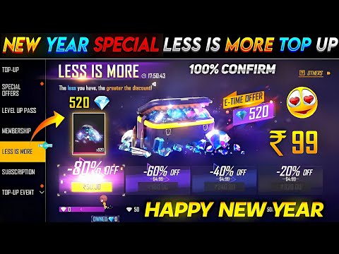 Winter Event Special Less Is More Event 😮🥳| Free Fire New Event | Ff New Event| New Event Free Fire