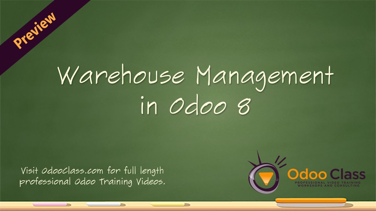 Odoo Warehouse Management - Warehouse and Inventory Management in Odoo | 28.05.2015

For more Odoo training videos visit http://www.odooclass.com More information on this video: ...