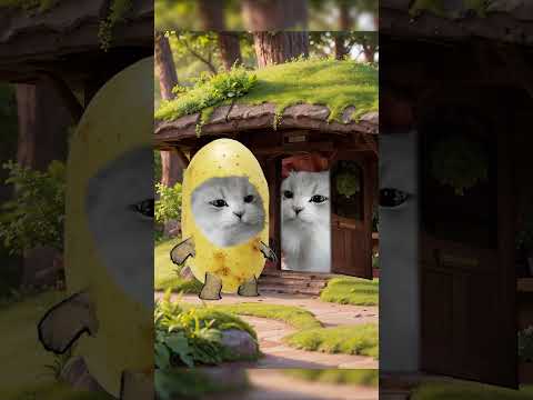 Potato Cat 🥔😸 Turned Into Nyon Cat 😵‍💫 And Hypnotizes Banana Cat 🍌🐱