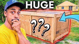 GUESS WHAT’s Inside This GIANT Box?! HUGE Reveal at the Yurt