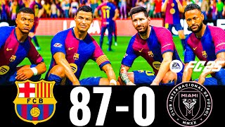 FC 25 - MESSI, RONALDO, MBAPPE, NEYMAR, ALL STARS | FC BARCELONA 87-3 INTER MIAMI | PS5 GAMEPLAY