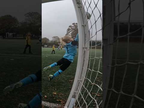 Massive save from Ollie today #fatherandson #goalkeepersaves #yesollie