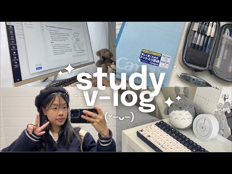 study vlog 🌙 pulling all nighters, report writing, busy august days & my winter intensive subject...