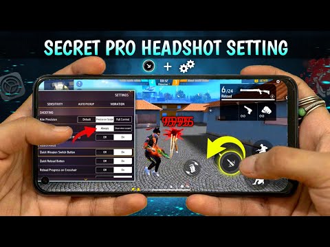 Secret Pro Headshot Setting 😈 HUD + Sensitivity | New Headshot Setting Free Fire ~