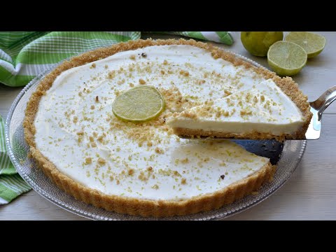 Tartaleta de galletas con crema de lima😋