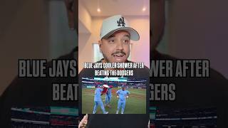 The #dodgers got the #bluejays acting like they won the World Series after a regular season game
