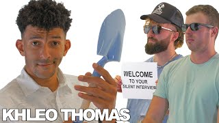 Khleo Thomas Digs for the First Time Since "HOLES" | Silent Interviews