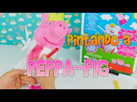 Aprende a Pintar a Peppa con Rotuladores 🖌🎨  Pig- Peppa Pig - Painting Brush