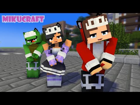 tutu simple dimple yay arigato maid maizen jj, mikey and aphmau - minecraft animation