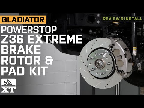 Jeep Gladiator JT PowerStop Z36 Extreme Truck and Tow Brake Rotor Review & Install