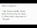 Understanding Explicit and Inferred Details