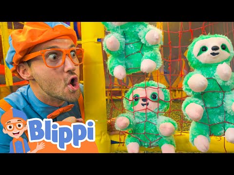 Blippi Explores A Jungle Animal Playground |  Blippi and Meekah Best Friend Adventures