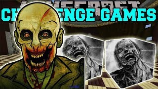 PopularMMOs Pat and Jen Minecraft ZOMBIE CHALLENGE GAMES Lucky Block Mod Modded Mini Game
