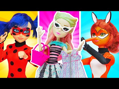 Bambola Ladybug caccia akuma durante i saldi! Video e giochi con le bambole Barbie per bambini