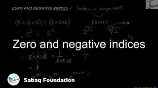 Zero and negative Indices