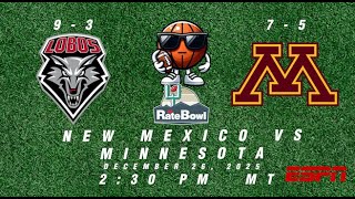 RATE BOWL: New Mexico vs Minnesota