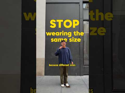 STOP Wearing The Same Size | #fashion #fashionstyle #mensfashion #menstyle