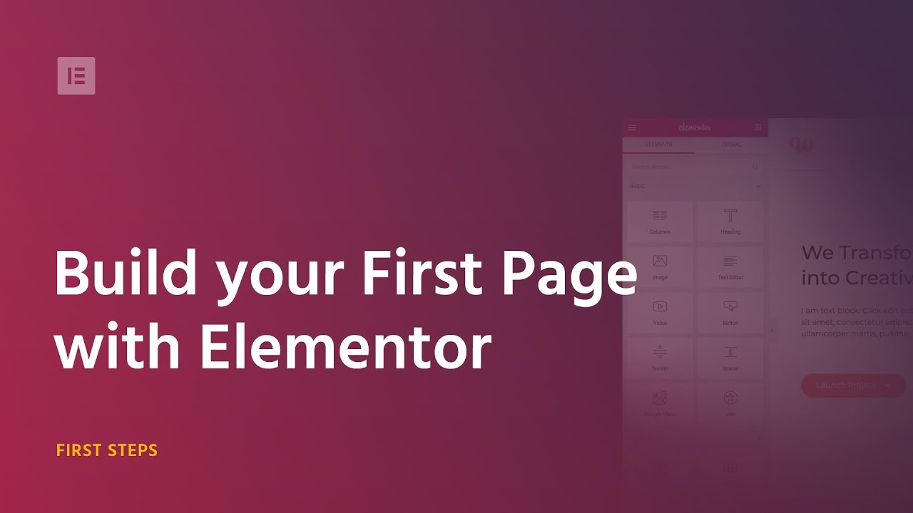 Build Your First Page With Elementor Page Builder for WordPress 2018 - Sites on WordPress