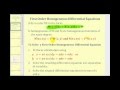Homogeneous Differential Equations and Solutions