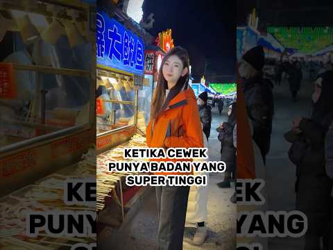 TINGGI CEWEK INI LEBIHIN TINGGI TEMANNYA SENDIRI😂😂 #shorts #viral #unik