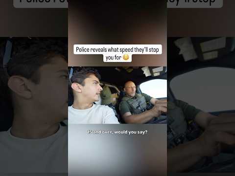 Deputy Sheriff exposes what speed they’ll pull you for 😳